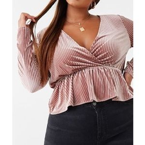 Forever 21+ Mauve Peplum Top